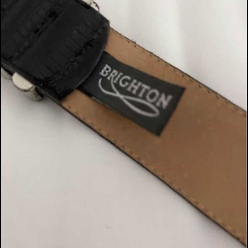 Brighton black belt with 2 tone buckle.